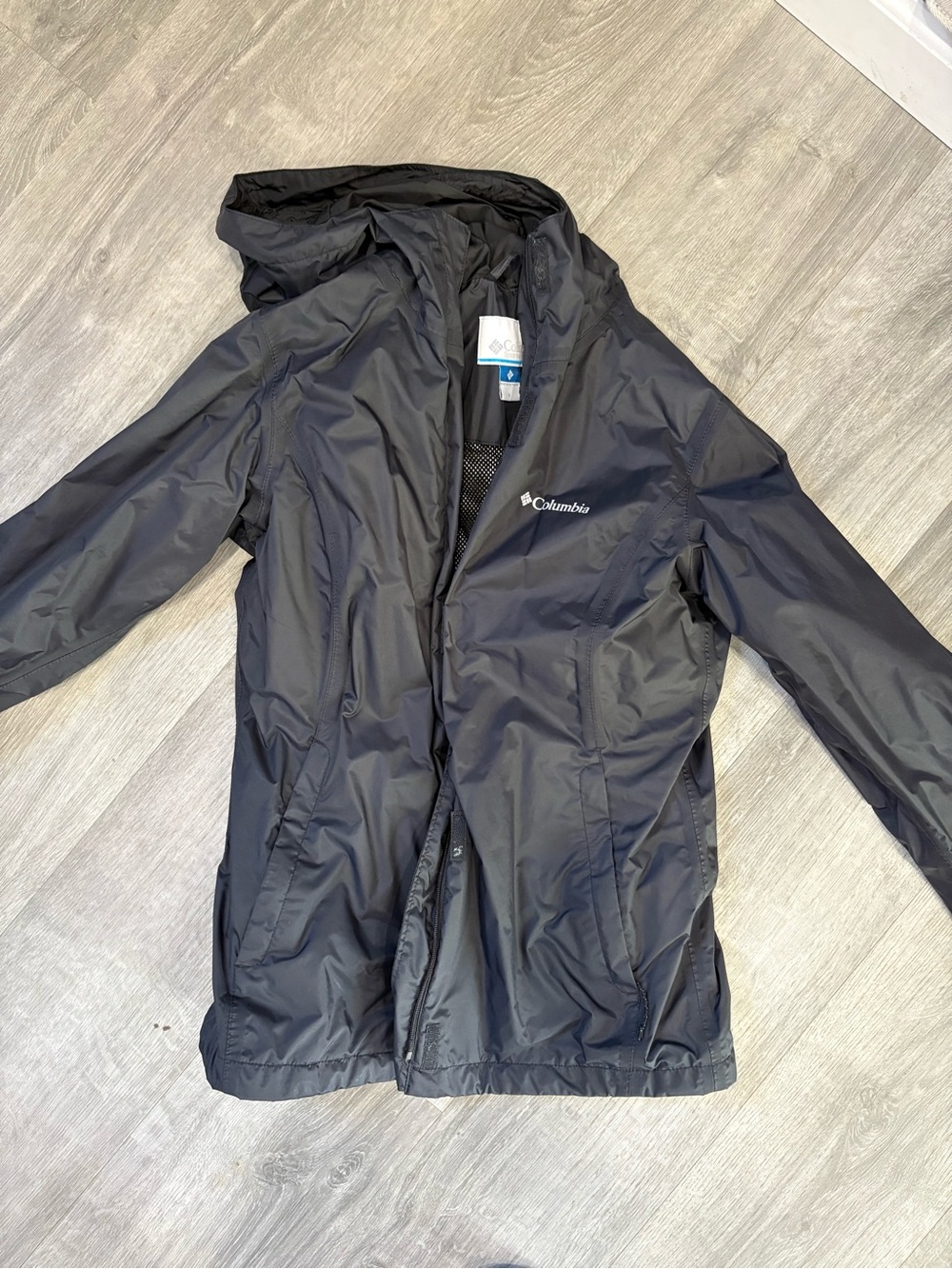 Columbia Black Jacket with Pink Ribbon Accent